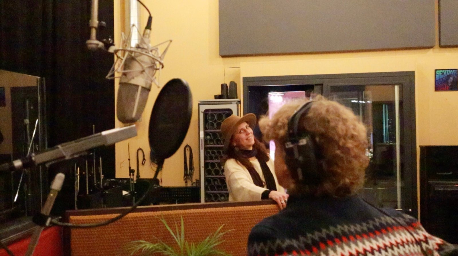 Petra Jordan with Kristof Vesely at Abbey Road Institute