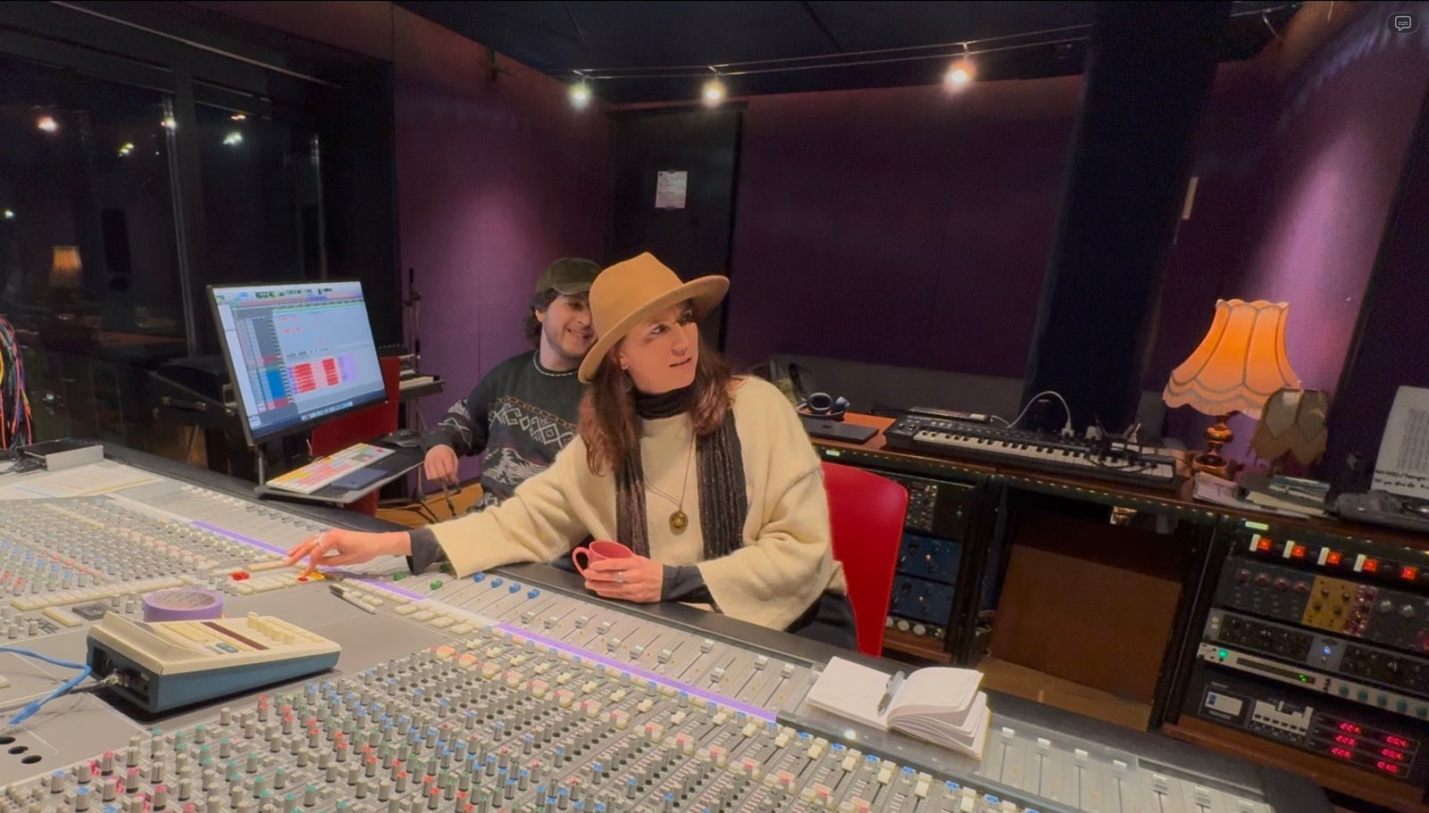 Petra in the studio